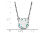 LogoArt Sterling Silver Zeta Tau Alpha Extra Small Enameled Pendant Necklace With 18 Inch