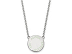 LogoArt Sterling Silver Alpha Epsilon Phi Small Enameled Pendant Necklace With 18 Inch