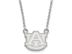LogoArt Sterling Silver Auburn University Small Pendant Necklace
