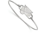 LogoArt Sterling Silver St. Louis Blues Small Ctr Wire Bangle