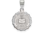 LogoArt Sterling Silver Central Michigan University Medium Crest Pendant Necklace