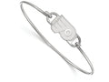 LogoArt Sterling Silver Philadelphia Flyers Small Ctr Wire Bangle
