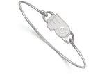 LogoArt Sterling Silver Philadelphia Flyers Small Ctr Wire Bangle