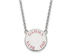 LogoArt Sterling Silver Gamma Phi Beta Small Enameled Pendant Necklace With 18 Inch