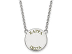 LogoArt Sterling Silver Kappa Delta Small Enameled Pendant Necklace With 18 Inch