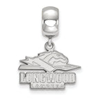 LogoArt Sterling Silver Longwood University Bead Charm Charm Small Dangle Bead Charm
