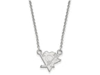 LogoArt Sterling Silver Pittsburgh Penguins Small Pendant Necklace