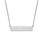 Logoart 925 Sterling Silver Nashville Predators Small Bar Necklace
