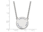 LogoArt Sterling Silver Theta Phi Alpha Small Enameled Pendant Necklace With 18 Inch
