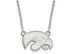 LogoArt Sterling Silver University Of Iowa Small Pendant Necklace