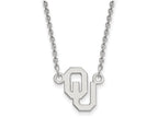 LogoArt Sterling Silver Oklahoma Small Pendant Necklace