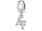 LogoArt Sterling Silver United States Air Force Academy Bead Charm Charm Xs Dangle Bead Charm