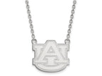 LogoArt Sterling Silver Auburn University Large Pendant Necklace
