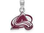 Logoart 925 Sterling Silver Colorado Avalanche Small Enamel Pendant