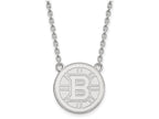 LogoArt Sterling Silver Boston Bruins Large Pendant Necklace