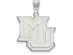 LogoArt Sterling Silver Marquette University Large Pendant Necklace