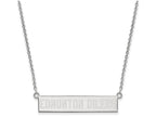 Logoart 925 Sterling Silver Edmonton Oilers Small Bar Necklace