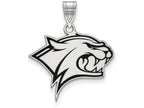 LogoArt Sterling Silver University Of New Hampshire Large Enamel Pendant Necklace