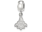 LogoArt Sterling Silver University Of New Orleans Bead Charm Charm Small Dangle Bead Charm