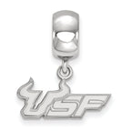LogoArt Sterling Silver University Of South Florida Bead Charm Charm Small Dangle Bead Charm