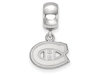 LogoArt Sterling Silver Montreal Canadiens Bead Charm Charm Xs Dangle Bead Charm