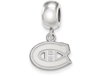 LogoArt Sterling Silver Montreal Canadiens Bead Charm Charm Xs Dangle Bead Charm