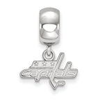 LogoArt Sterling Silver Washington Capitals Bead Charm Charm Xs Dangle Bead Charm