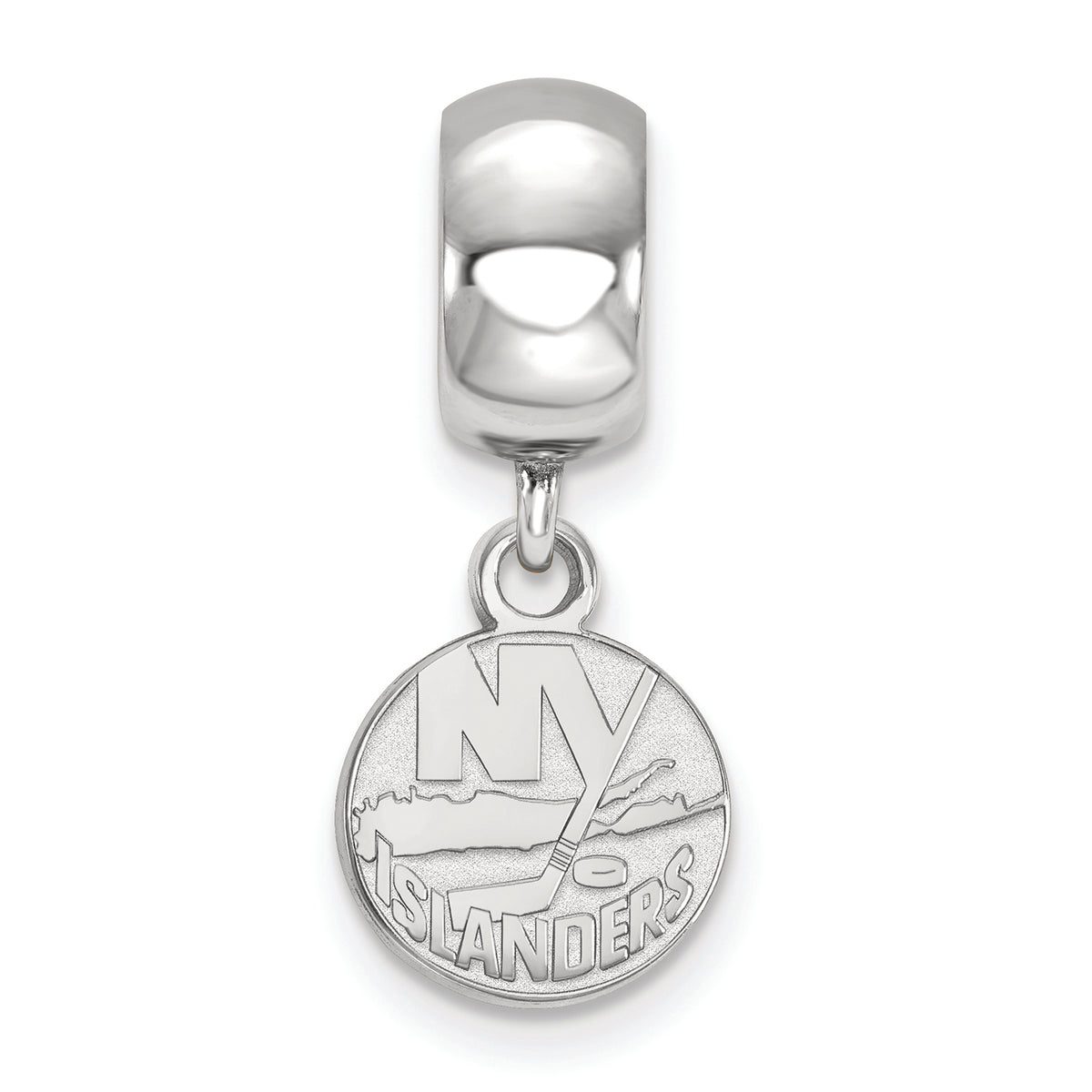 LogoArt Sterling Silver New York Islanders Bead Charm Charm Xs Dangle Bead Charm