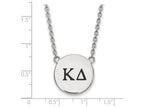LogoArt Sterling Silver Kappa Delta Small Enameled Pendant Necklace With 18 Inch