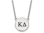 LogoArt Sterling Silver Kappa Delta Small Enameled Pendant Necklace With 18 Inch