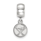 LogoArt Sterling Silver Buffalo Sabres Bead Charm Charm Xs Dangle Bead Charm