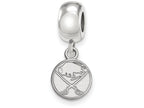 LogoArt Sterling Silver Buffalo Sabres Bead Charm Charm Xs Dangle Bead Charm