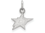 Logoart 925 Sterling Silver Dallas Stars Extra Small Pendant