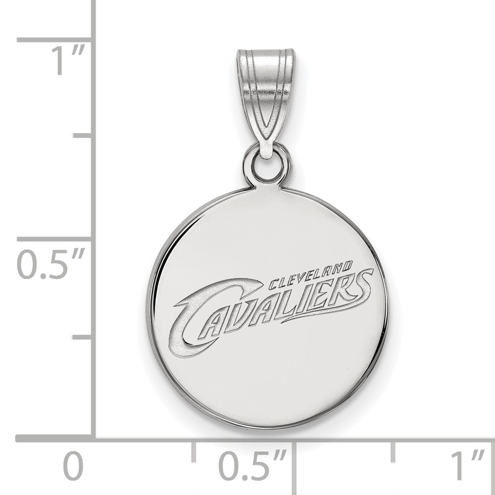 LogoArt Sterling Silver University Of Nebraska Small Enamel Pendant Necklace