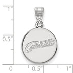 LogoArt Sterling Silver University Of Nebraska Small Enamel Pendant Necklace