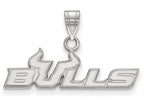 LogoArt Sterling Silver University Of South Florida Small Pendant Necklace