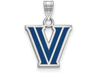 LogoArt Sterling Silver Villanova University Small Enamel Pendant Necklace