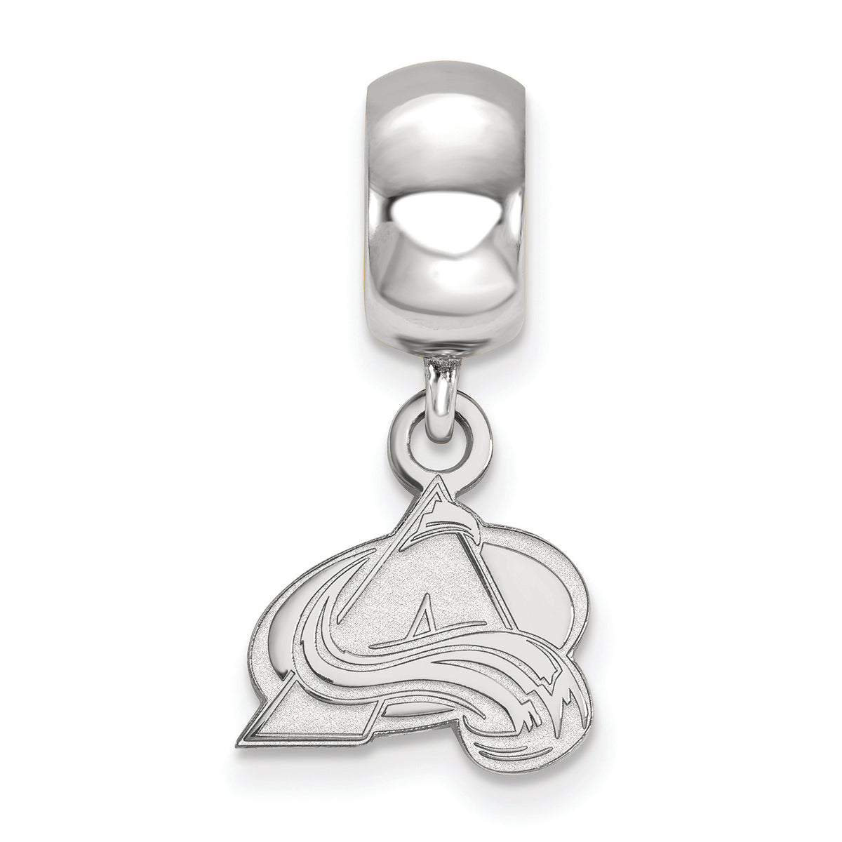 LogoArt Sterling Silver Colorado Avalanche Bead Charm Charm Xs Dangle Bead Charm