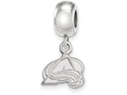 LogoArt Sterling Silver Colorado Avalanche Bead Charm Charm Xs Dangle Bead Charm