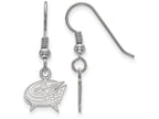 Logoart 925 Sterling Silver Columbus Blue Jackets Extra Small Dangle Earrings Wire