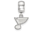 LogoArt Sterling Silver St. Louis Blues Bead Charm Charm Xs Dangle Bead Charm