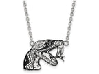 LogoArt Sterling Silver Florida Aandm University Large Enamel Pendant Necklace