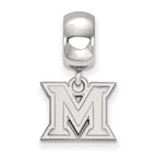 LogoArt Sterling Silver Miami University Bead Charm Charm Xs Dangle Bead Charm
