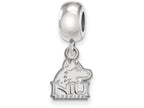 LogoArt Sterling Silver Northern Illinois University Bead Charm Charm Xs Dangle Bead Charm