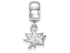 LogoArt Sterling Silver San Jose Sharks Bead Charm Charm Xs Dangle Bead Charm