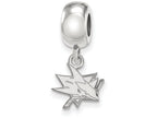 LogoArt Sterling Silver San Jose Sharks Bead Charm Charm Xs Dangle Bead Charm
