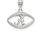 LogoArt Sterling Silver University Of Alabama Pendant Necklace In Football