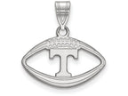 LogoArt Sterling Silver University Of Tennessee Pendant Necklace In Football