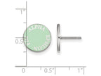 LogoArt Sterling Silver Alpha Epsilon Phi Enameled Post Earrings