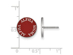 LogoArt Sterling Silver Alpha Sigma Alpha Enameled Post Earrings